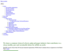 Tablet Screenshot of environmentalpaper.eu