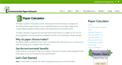 Desktop Screenshot of calculator.environmentalpaper.org